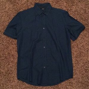 Alfani M Short Sleeve Button Up
